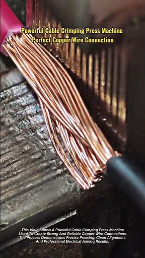 Powerful Cable Crimping Press Machine | Perfect Copper Wire Connection