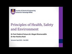 Principles of Health, Safety and Environment (HSE) Lecture