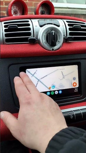 GREAT Car Audio Install Smart Car KENWOOD CarPlay DMX7722DABS #smartcar #caraudio #androidauto