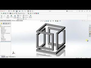 Infinity 3D cube design in solidworks