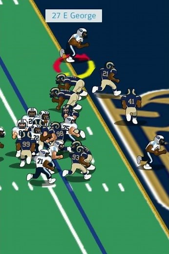 2000 Rams vs Titans (highlight) Eddie George touchdown run.