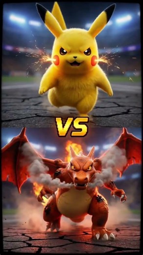 Pikachu vs Charizard | Pokemon Battle