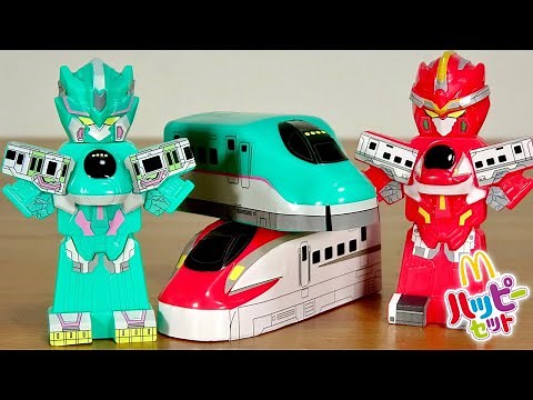 ハッピーセットにシンカリオンZが登場！ダークシンカリオン出なかった！笑 新幹線変形ロボ シンカリオンZ E5ヤマノテ・E6ネックス Z合体も出来てしまう☆来週はEVA狙い！