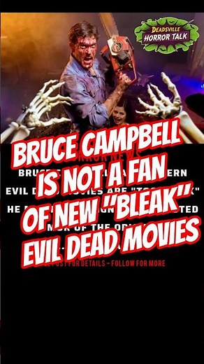 BRUCE CAMPBELL WANTS HUMOR BACK IN EVIL DEAD #horror