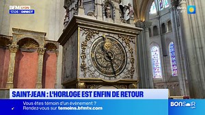 L'horloge astronomique de la cathédrale Saint-Jean de Lyon est enfin de retour après avoir été vandalisée en 2013 | BFM Lyon