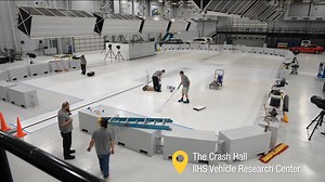 206 reactions · 16 shares |  Behind the scenes | Our team had a busy week repainting the crash hall surface at our Vehicle Research Center. Take a look! More about our crash test programs: https://go.iihs.org/our-tests | Insurance Institute for Highway Safety | Facebook