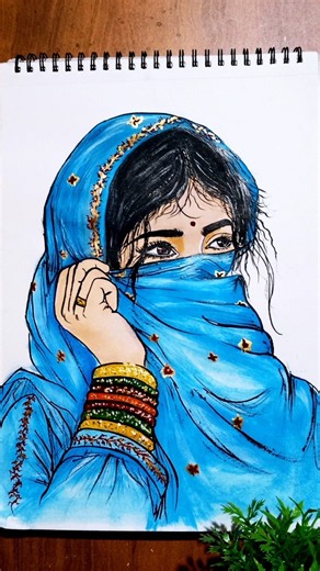 asthetic girl hide face painting 🖌️🥰#shorts #youtubeshorts #viral #trending #girl #beautiful #short