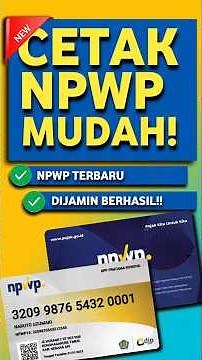 How to Print Your NPWP Card on the New 2026 Coretax System - Super Easy!