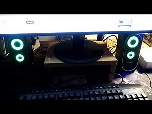 INSMART Computer Speakers, 2.0 Stereo Volume Control with RGB Light USB Powered Gaming Review