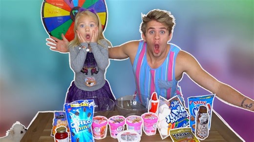 Massive Ice Cream Sundae Challenge with a Mystery Spin