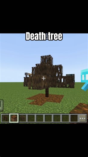 Minecraft Death Tree ☠️🌳 | Scariest Build Ever! #shots
