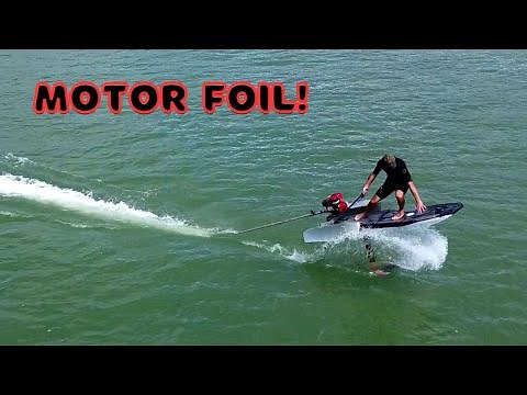 Motorized Hydrofoil Board First Test