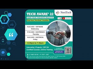 TECH AWARE'22 - Day 1 - Software Development - NoviTech R&D Pvt Ltd