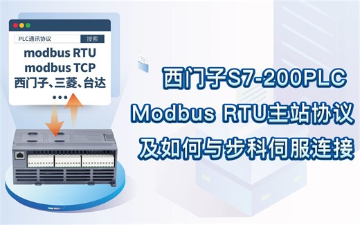 西门子S7-200 Modbus RTU主站协议及与步科伺服连接