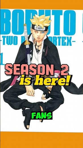 Boruto Season 2 Confirmed! What to Expect in 'Two Blue Vortex' #anime #naruto #boruto #animeshorts