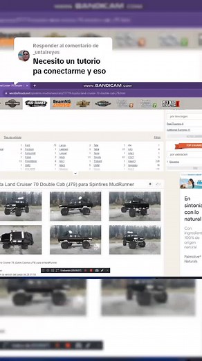 Respuesta a @_untalreyes como agregar carros al mudrunner. #toyota #4x4offroad #tutorial #viral_video #venezuela #creadoresdecontenido #gamer link del carro https://www.worldofmods.net/spintires-mudrunner/cars/37719-toyota-land-cruiser-70-double-cab-j79.html
