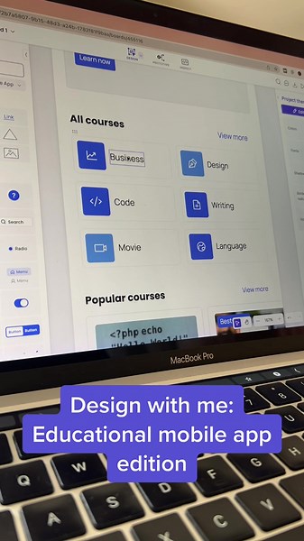 Let’s create an amazing educational mobile app by using Visily! 📱👨‍💻 #Designwithme #mobileappdesign #VisilyAI #edtech #UIdesign #Visily #edapp #designtok #design #learnontiktok