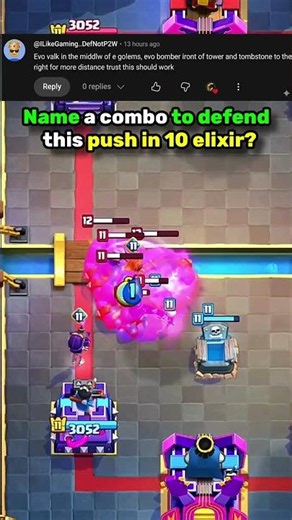 6 E-Golem vs 10 elixir (part 12) ❤