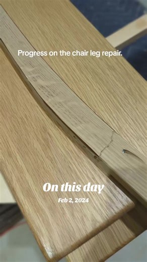 making a replacement chair leg.😁