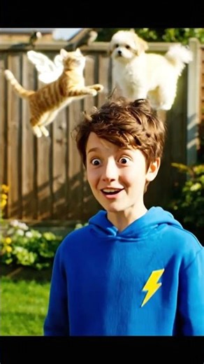 Crazy experiment: Flying cat! #shorts #viral #ai