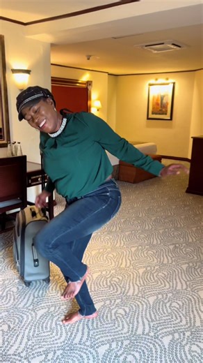 Mama Halima walking into 66 years old on new years day. Hotel room✅ outfit ✅ dance moves✅ energy 💯% #aginggracefuly #birthdaygirl #60andover #januarybaby #mamahalimanamakula