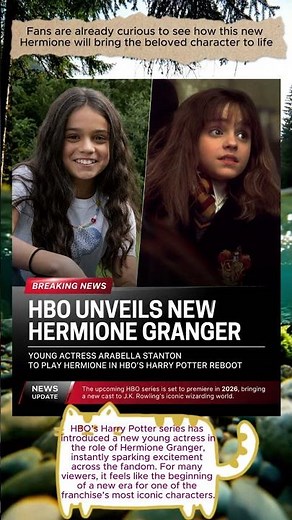Harry Potter Casting News: Meet the New Hermione #shorts #harrypotter #exclusive