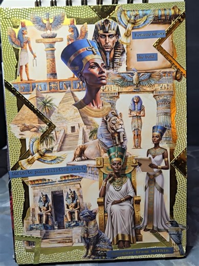 Ancient Egyptians// black history ♥️ 🖤💚 Anytime I see anything about Egyptians I think of this song and video lol one of my favorites #scrapbook #scrapbooking #fyp #blackhistorymonth #artsandcrafts