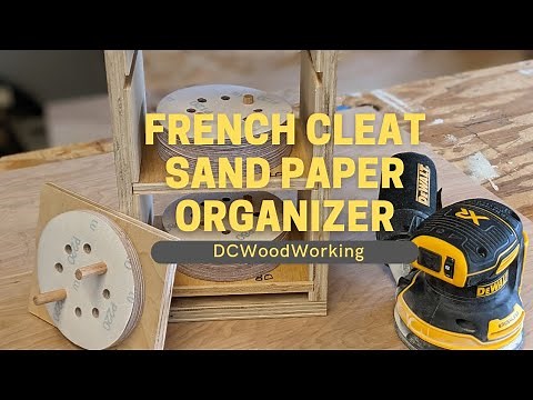 DIY French Cleat Sandpaper Storage