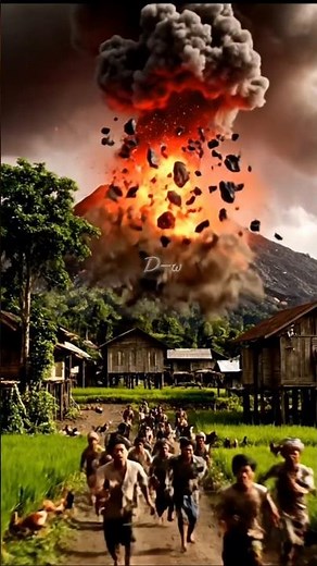 Epic Volcano Eruption in 3 Seconds! 🌋