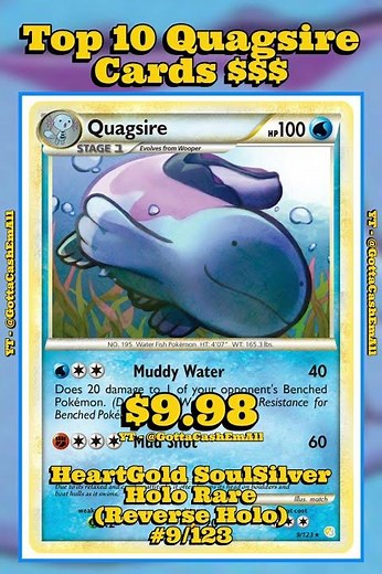 Top 10 RAREST Quagsire Pokémon Cards Ever! #pokemon #pokemoncards #pokemontcg #pokémon #top10 #tcg