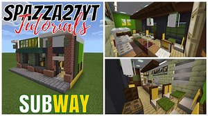 Small Shops #12 Subway Fast Food Restaurant Minecraft Map