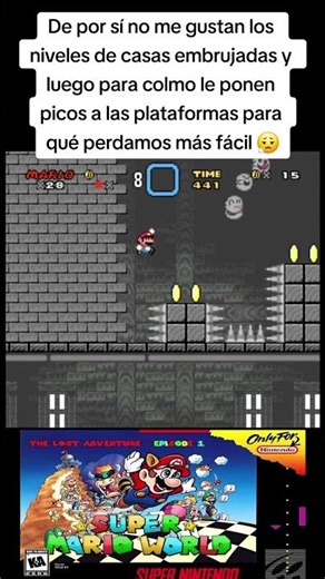 Empezamos con un fail en la casa embrujada de Super Mario World The Lost Adventure. #supermarioworld