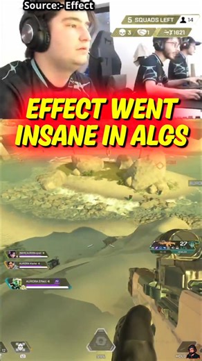Effect Went Crazy in ALGS Pro League #shorts #apexlegends #algs