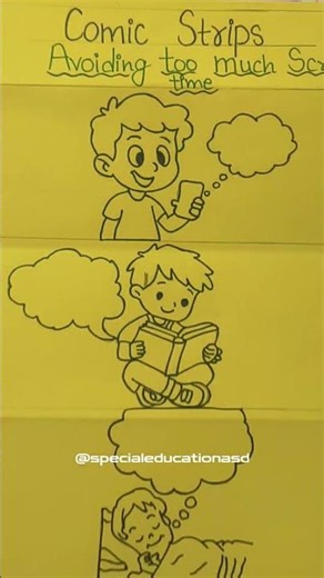 Easy Comic Strip | How to make a Comic Strips | avoiding too much screen time | intresting #comicfun