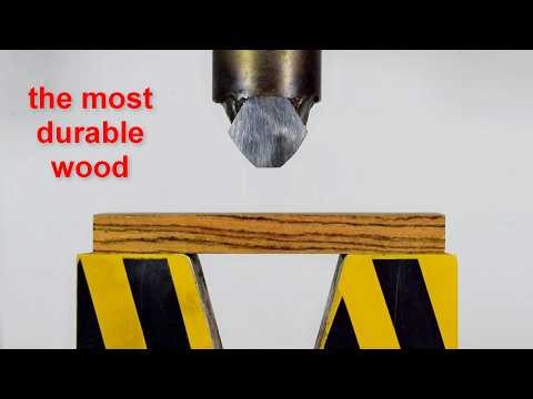 HYDRAULIC PRESS AND THE STRONGEST WOOD