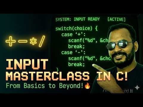 🚀 C Language Input Tutorial | scanf() Explained in Hindi