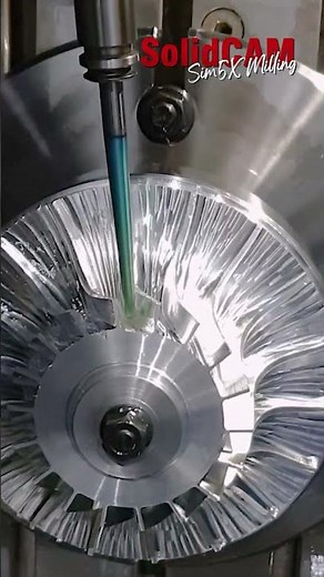 5-Axis Milling a Turbine Blade
