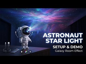 Astronaut Star Laser Light for Room – Setup and Full Demo