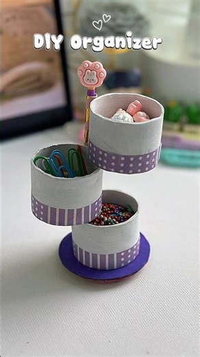 DIY Easy Organizer ideas✨#shorts #art #diy #muktaartandcraft #youtubeshorts