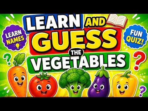Vegetables Name Challenge 🥕 | Fun Quiz for Kids | Learn & Play 🎉