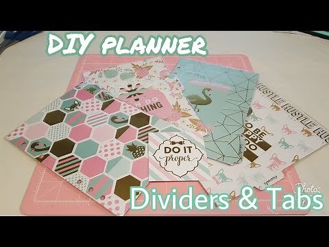 DIY Planner Dividers and Tabs
