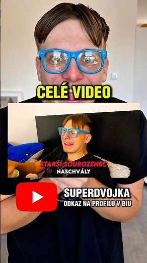 MLADŠÍ VS STARŠÍ SOUROZENEC!😍🤬 #funny #viralvideo #comedy #trending #superdvojka #shorts #jokes