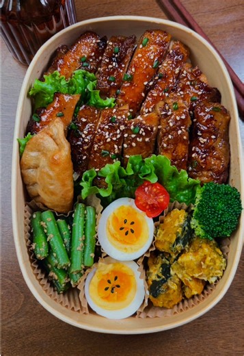 Bento Lunch Box Ideas with Soy Glazed Chicken