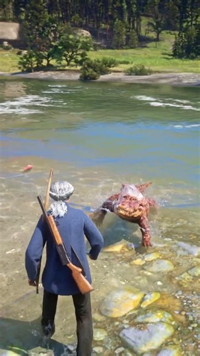 E.223 crazy simulated stunning survival skill RDR2 #shorts #viral