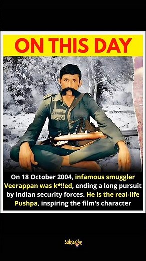 The Real-Life Pushpa: Veerappan's Story #puspa #facts