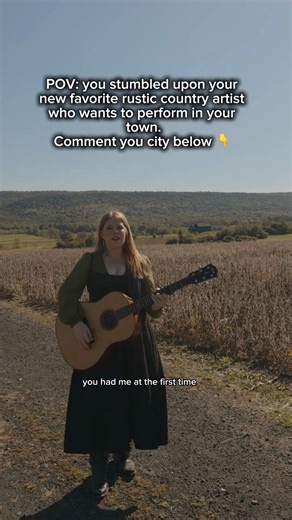 POV: You stumbled upon your new favorite rustic country artist !