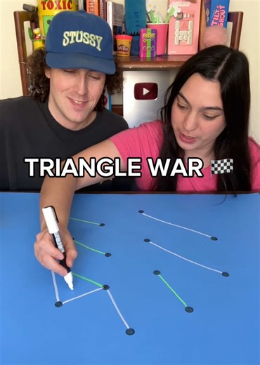Triangle War: Green vs White Board Game Challenge
