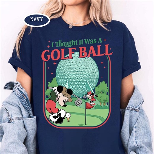 Retro Mickey Minnie Epcot Golf Ball Shirt, Retro Disney Epcot Tour Tee, Mickey Minnie Play Golf Shirt, Dad and Son, Father Day Gift - Etsy