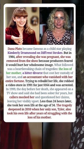 The Tragic Downfall of Diff'rent Strokes Star Dana Plato