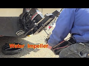 Removing Lower Unit Water Impeller Replace Mercruiser Alpha one Gen II Sea Ray Boat